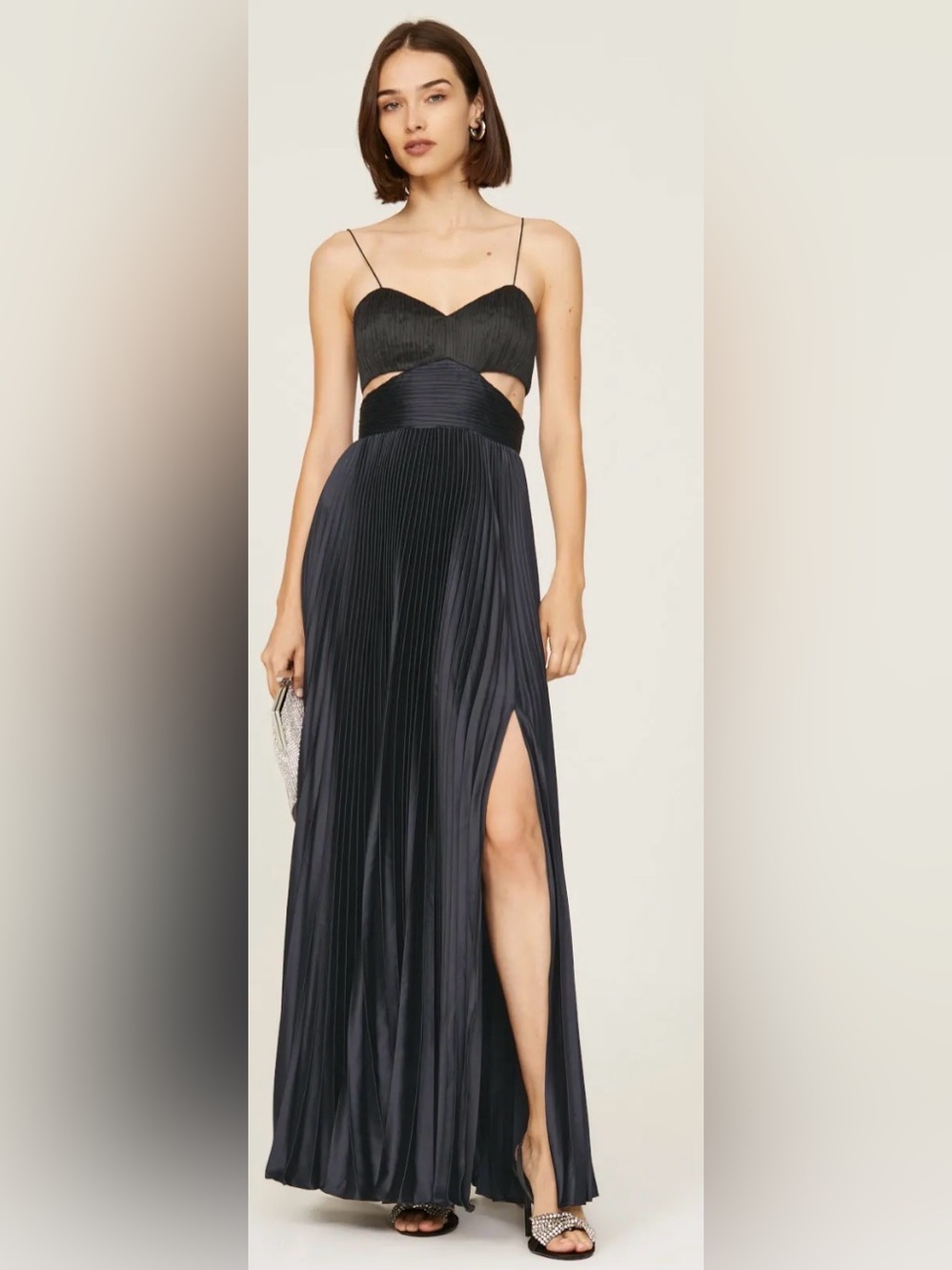 AMUR Elodie Black and Blue Gown- RTR